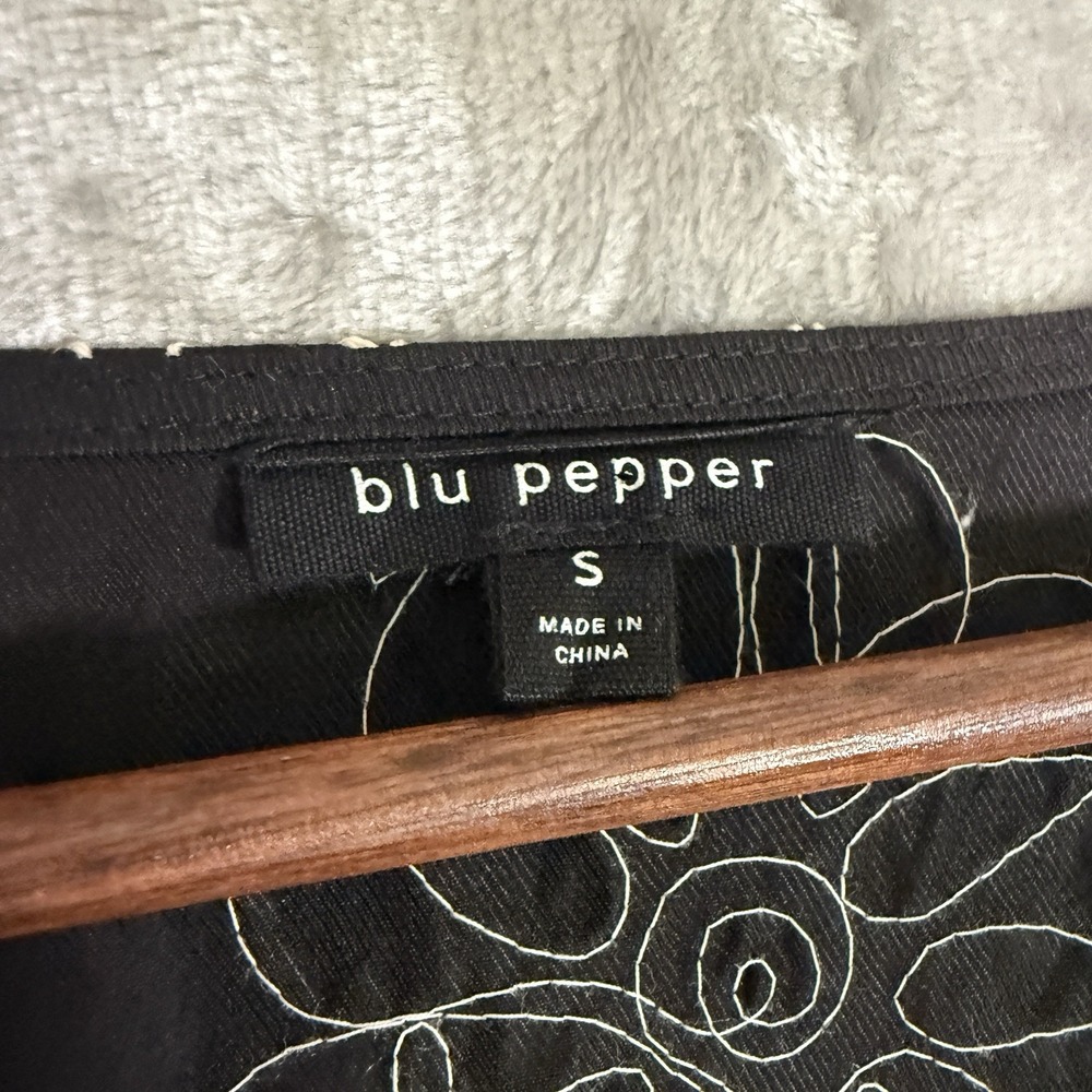 Blu Pepper Bohemian Boho Maxi Dress Peasant Cottagecore Cottage Size SMALL - Picture 4 of 10